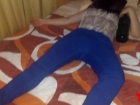 Young Indian girl enjoys sex with both D and A after a party
