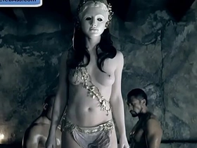 Erin Cummings' steamy sex scenes in Spartacus with enhanced bosom