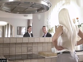 Svelte Czech beauty Blanche Bradbury in steamy double penetration encounter