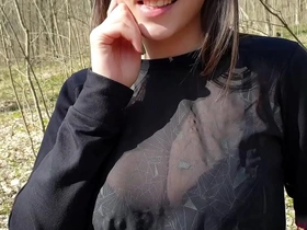 Sis's boyfriend goes wild in the woods, gets me to suck his hot load