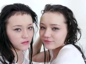 Sandra Zee and Lady Zee twins experience triple pleasure with three BBCs