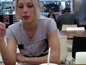 Steamy homemade video of blonde girlfriend getting intimate in a bathroom