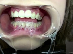 Saliva play and teeth grinding in BDSM scene