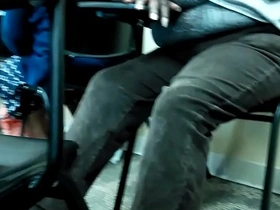 Seductive stockings and teasing toes in candid footage