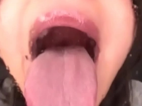 Hungry for sex, this woman talks dirty and gives a sloppy handjob