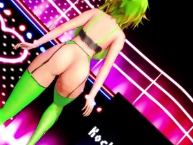 MMD models in lingerie getting naughty