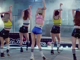 K-pop fan's animated tease featuring bouncy asses
