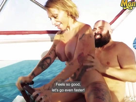 Steamy yacht ride with voluptuous MILF Gina Snake in hardcore action