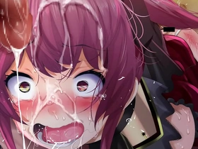 Hololive's seductive anime girls in metronome-themed jerk off challenge