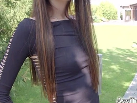 Misha Cross, a punk teen from Poland, experiences an intense anal encounter leading to a powerful orgasm and wide gape.