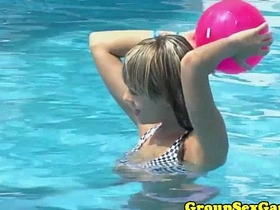Gamer babes get wild in hot threesome