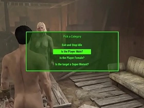 Muscular futanari gets kinky with anal in Fallout4 mod