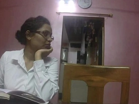Horny Lily teaches a steamy sex lesson in this Indian porn video