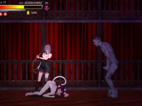 Guilty pleasure: Watch a naughty cat play dress-up in this teen hentai
