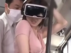 Adorable Asian man receives intense bus ride pleasure with double the view