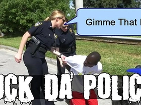 Black thugs get busted by hot MILF cops in street racing action