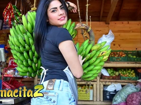 Latina teen Devora Robles takes a huge cock in her tight pussy
