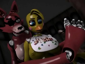 Steamy encounter at the haunted attraction in Five Nights at Freddy's
