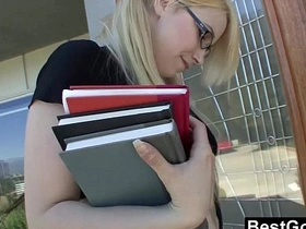 A steamy encounter between a promiscuous blonde and her close friend
