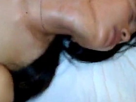 Horny Asian girl enjoys 69 sex in homemade IGO video