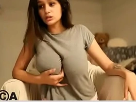 Stunning Indian teen with big boobs in seductive non-nude video