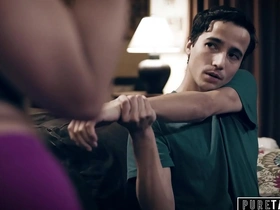 Seduced by forbidden desire: Step-mom and step-son's secret affair