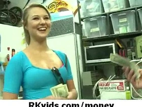 Aroused female engages in sexual acts for financial compensation