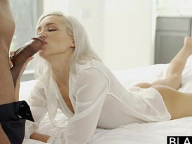 Blonde bombshell Kacey Jordan's wild interracial encounter with a well-endowed black stud