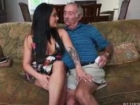 Hottest older man and cougar make out session