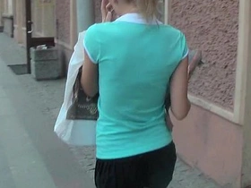 Attractive blonde gets picked up for a steamy encounter