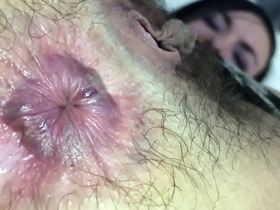 Dangers of flatulence and hairy anal play in thong
