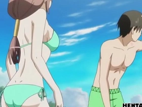 Steamy beach encounter - Horny couple gets naughty