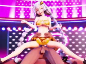 MMD animation of sensual intimacy, not erotic dance