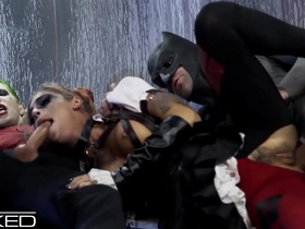 Harley Quinn's wild threesome with Batman and Joker in Birds of Prey parody